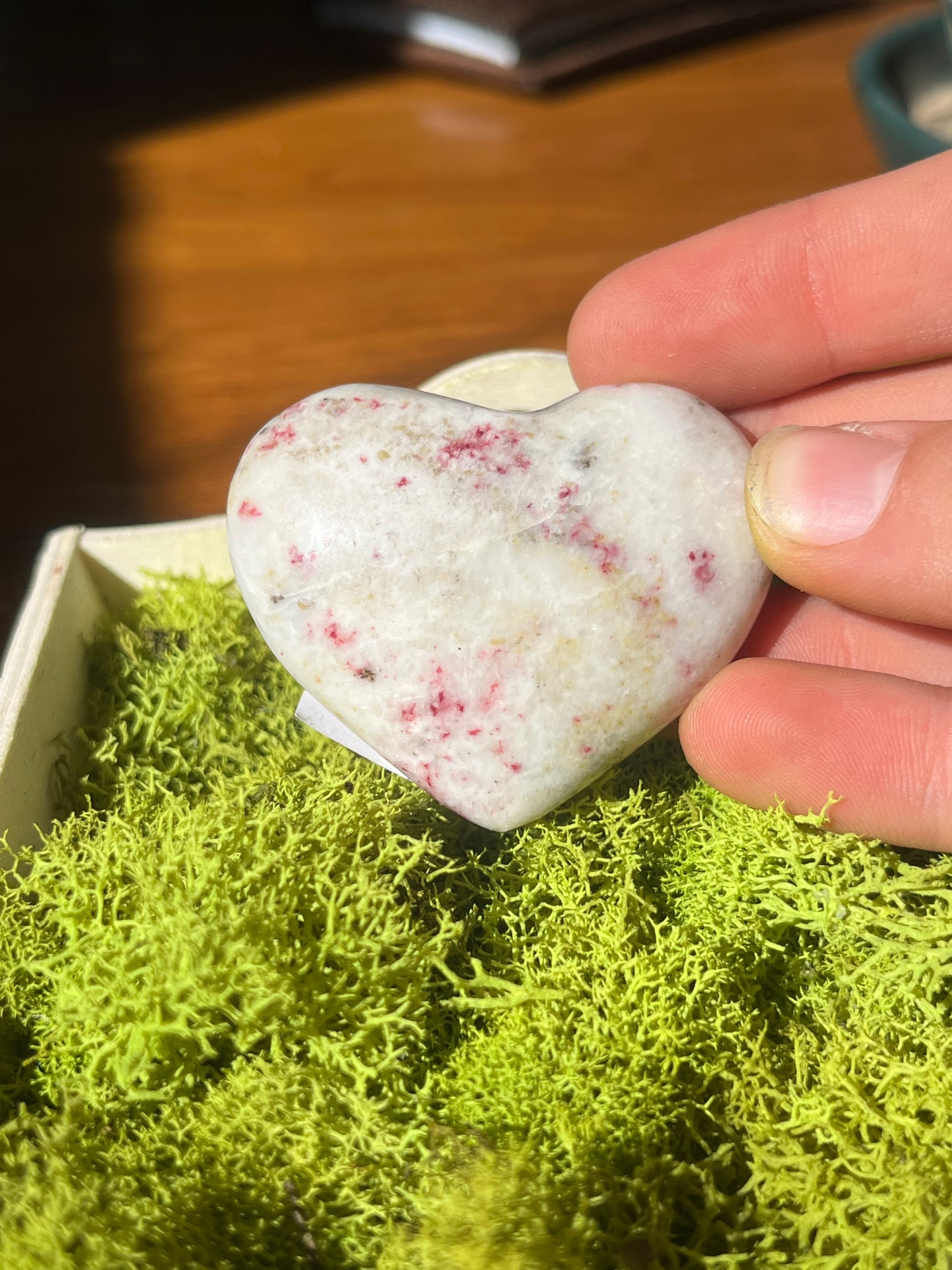 Cinnabar Heart (Polished) from Peru!