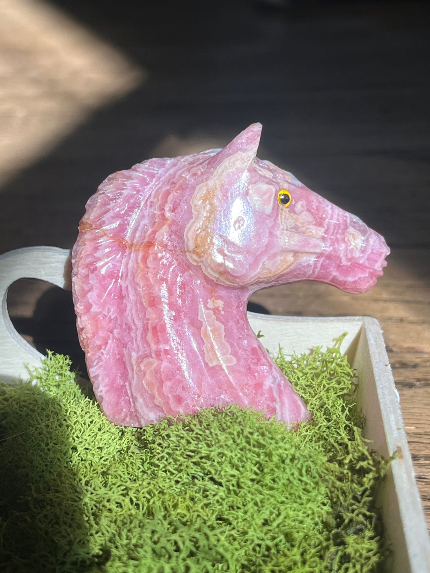 Rhodochrosite Horse