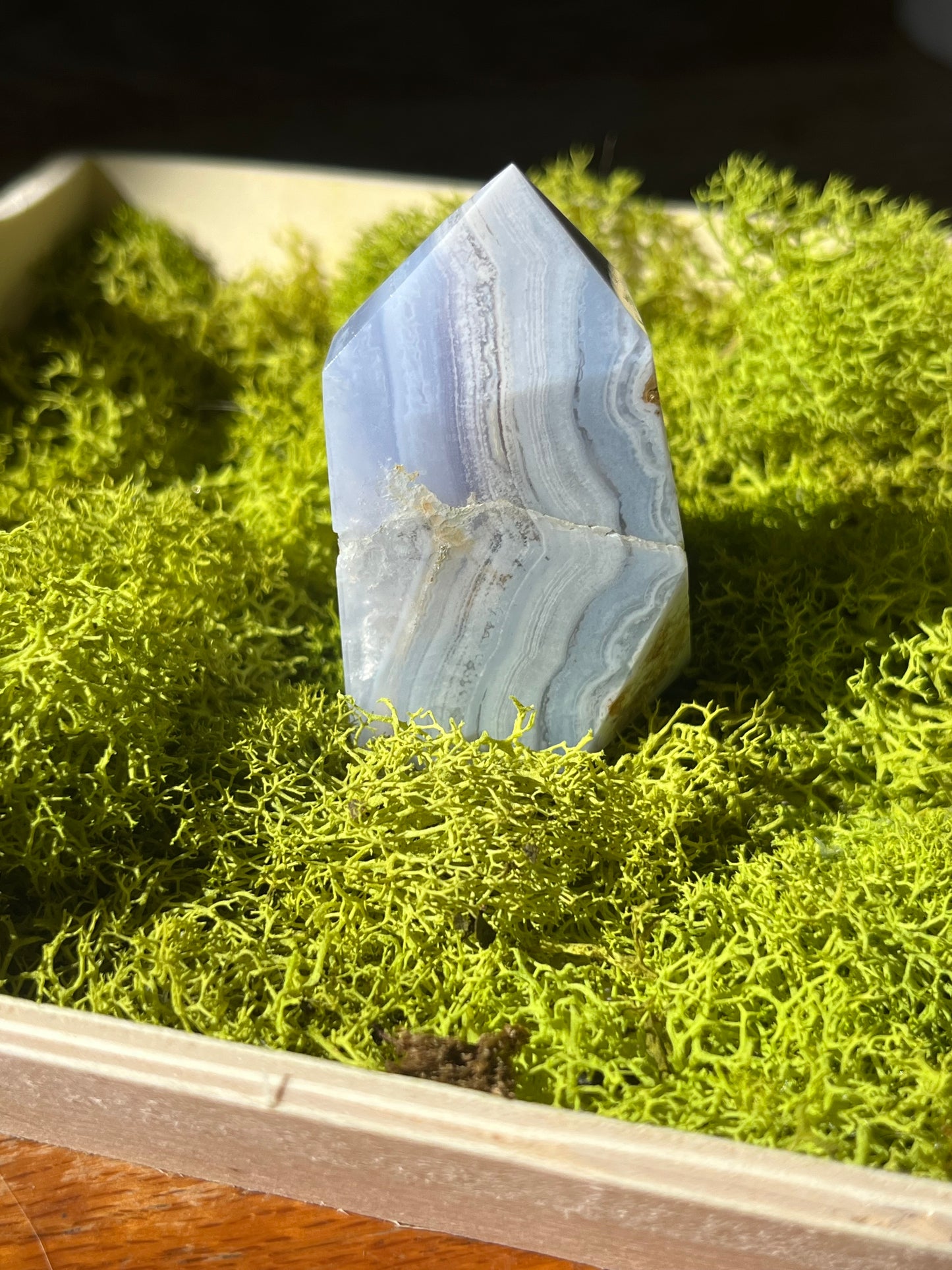 Blue Lace Agate Tower