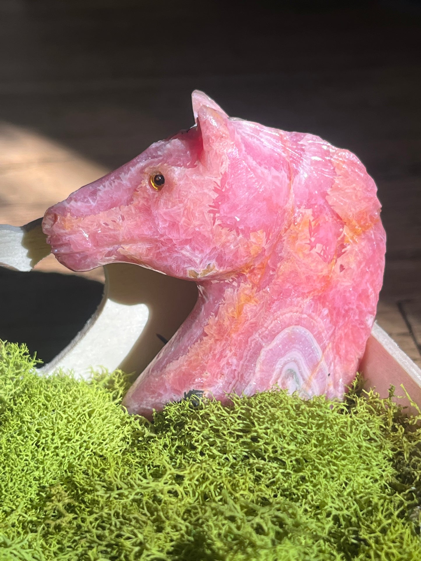 Rhodochrosite Horse