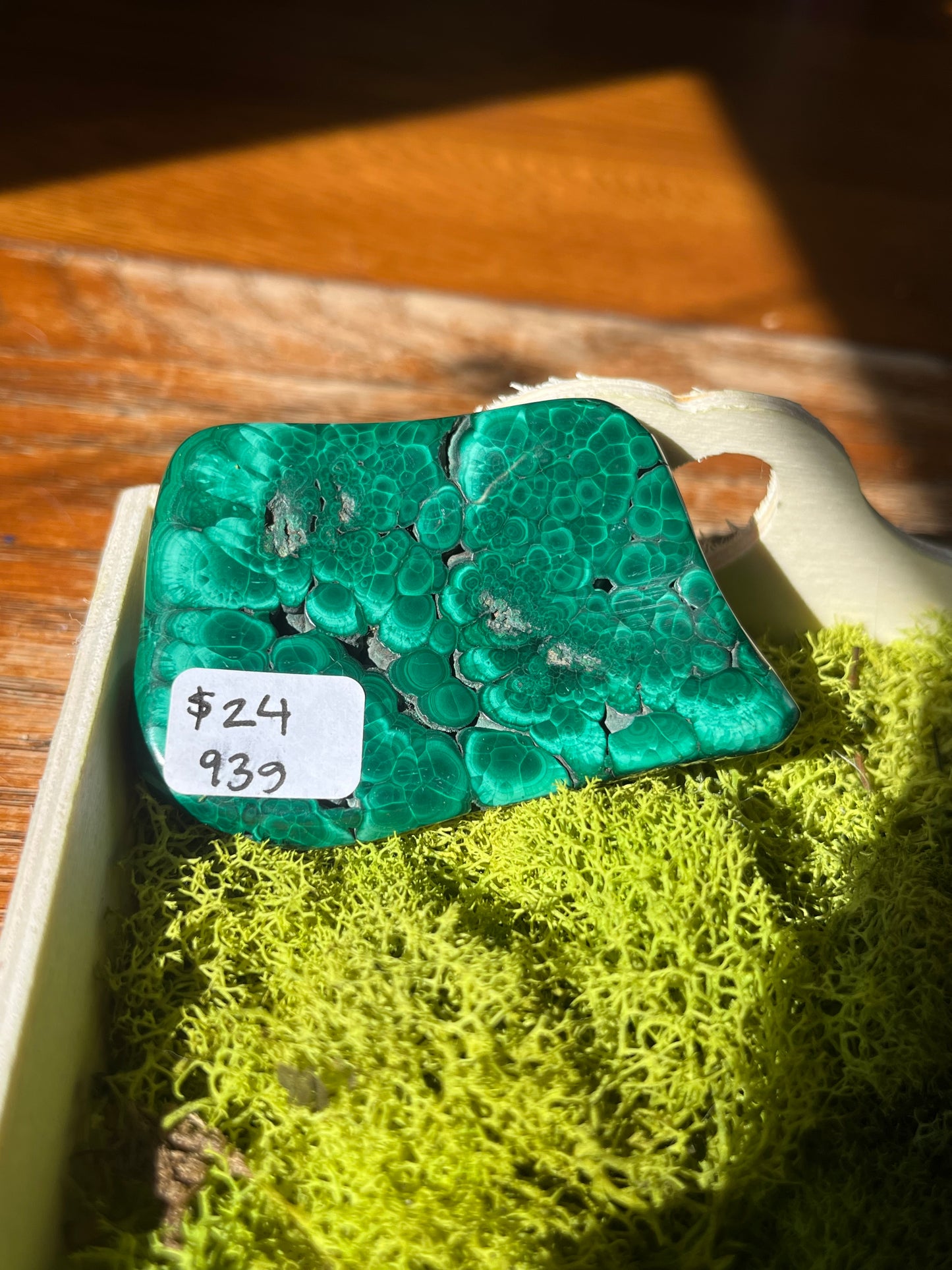 Polished Malachite from The DRC
