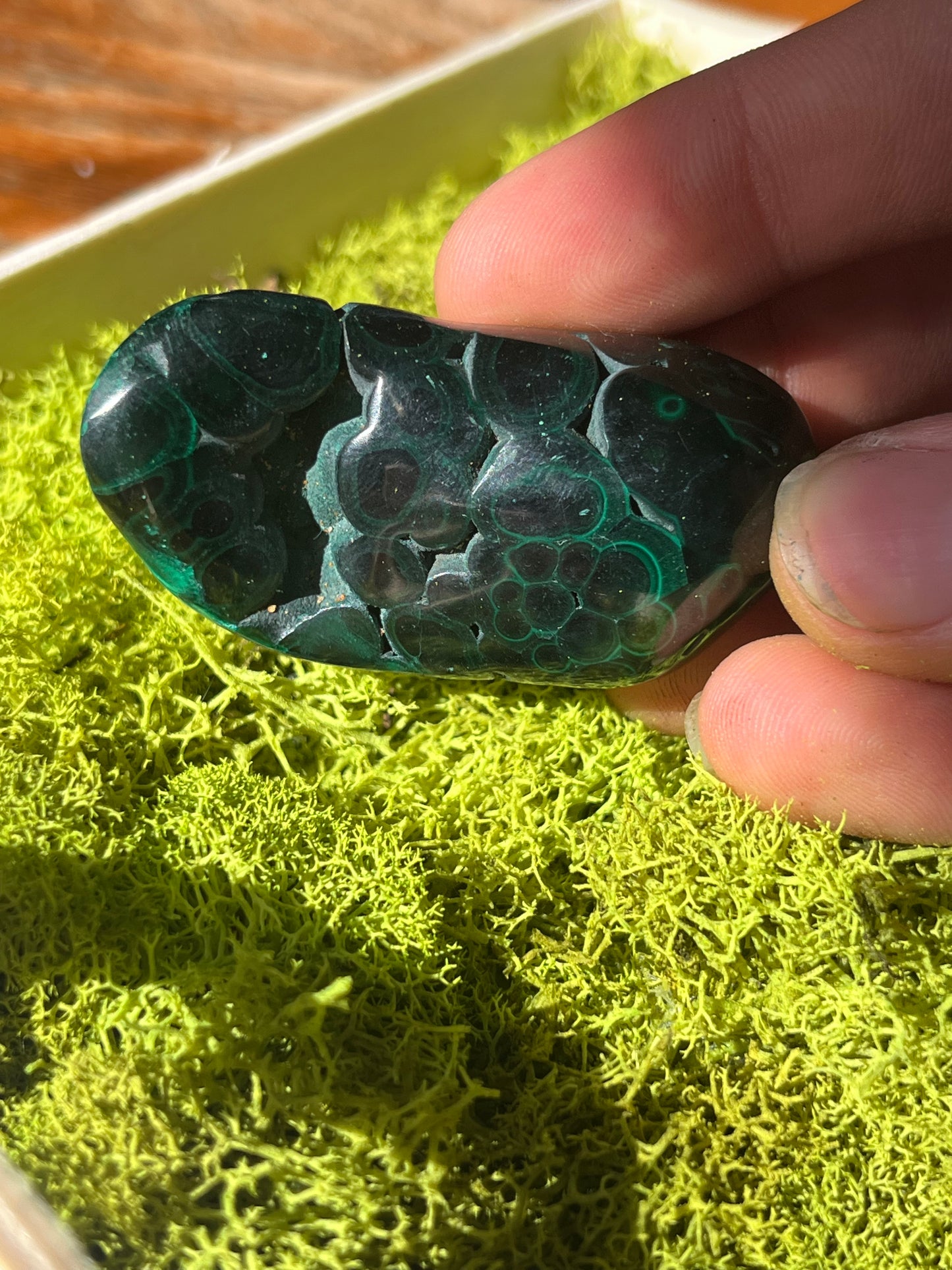 Chatoyant Malachite from DRC