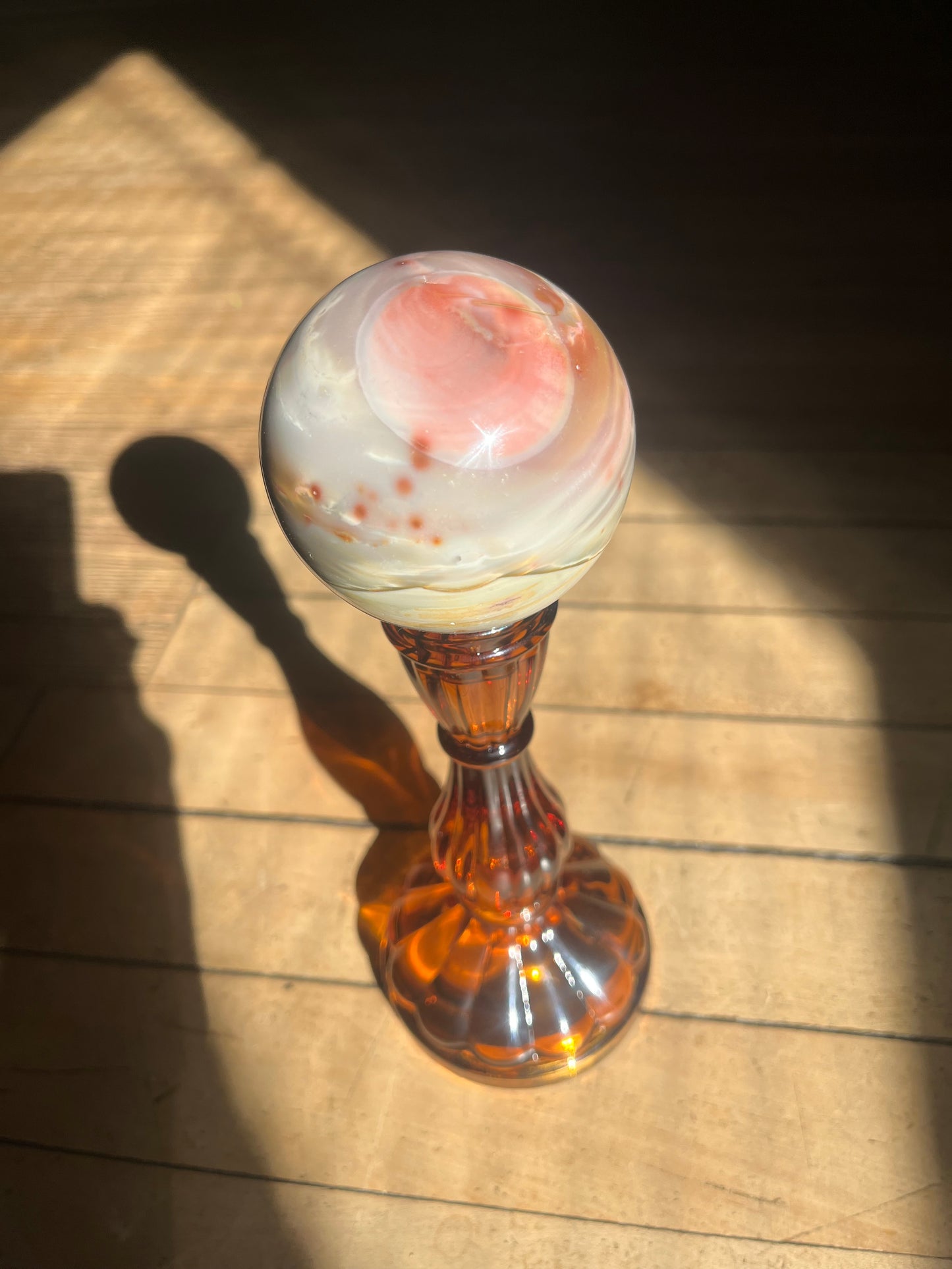 Pink Polychrome Jasper Sphere