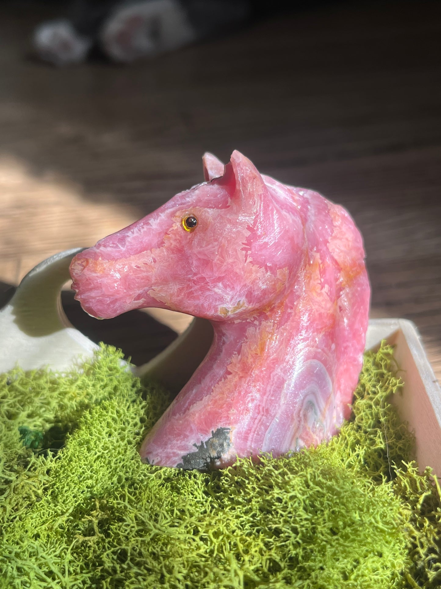 Rhodochrosite Horse