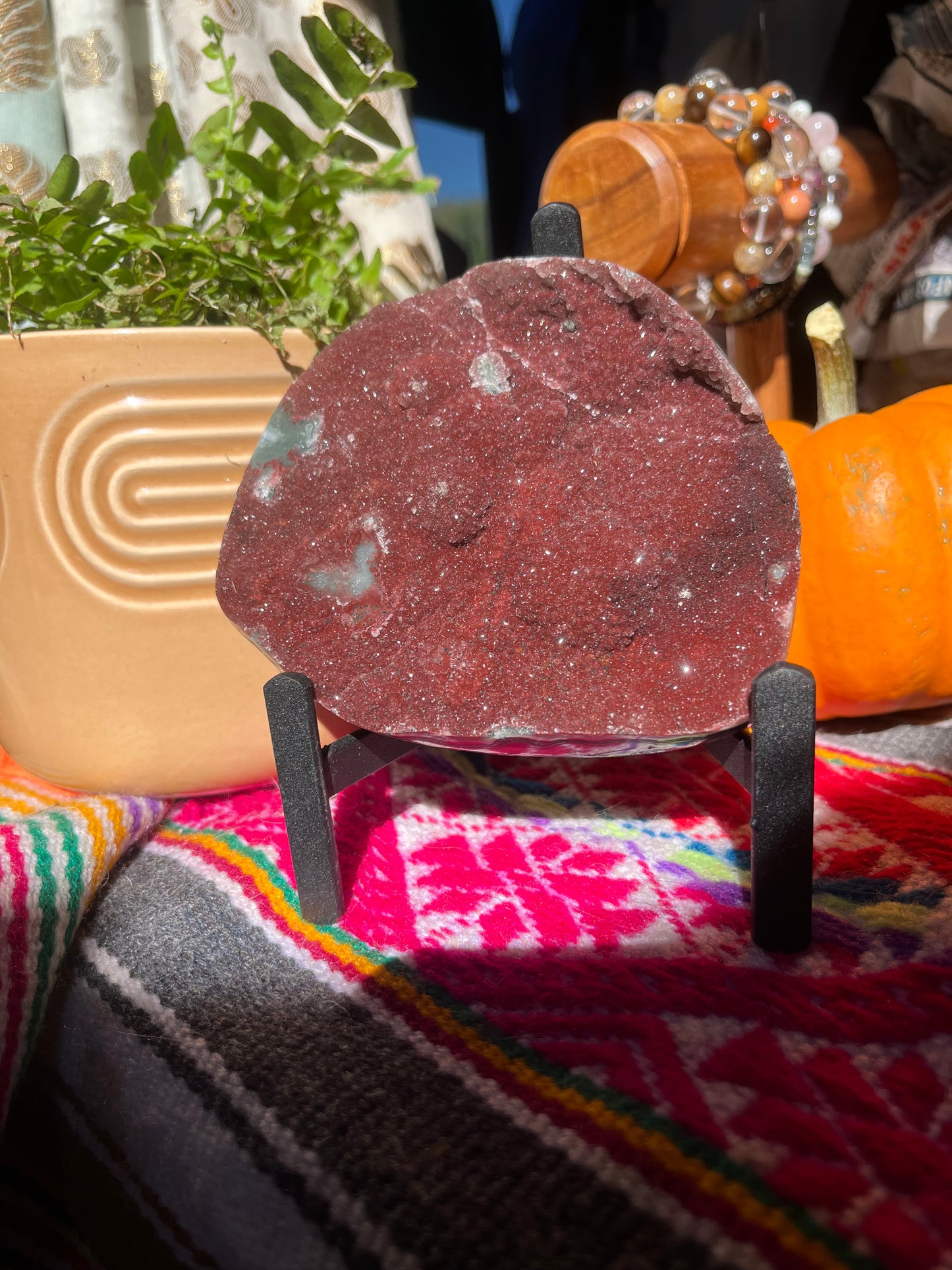 Sparkly Red Amethyst from Brazil