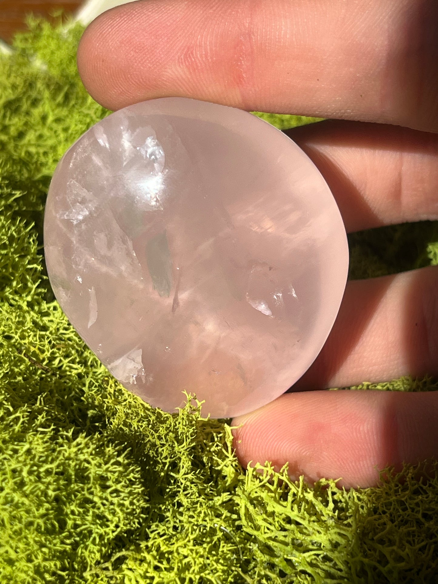Star Rose Quartz Palmstone