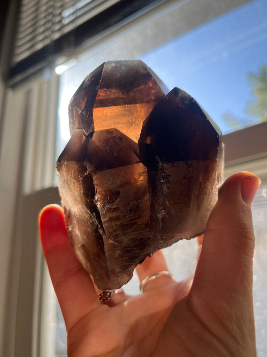 Chonky Raw Lemurian Smokey Quartz