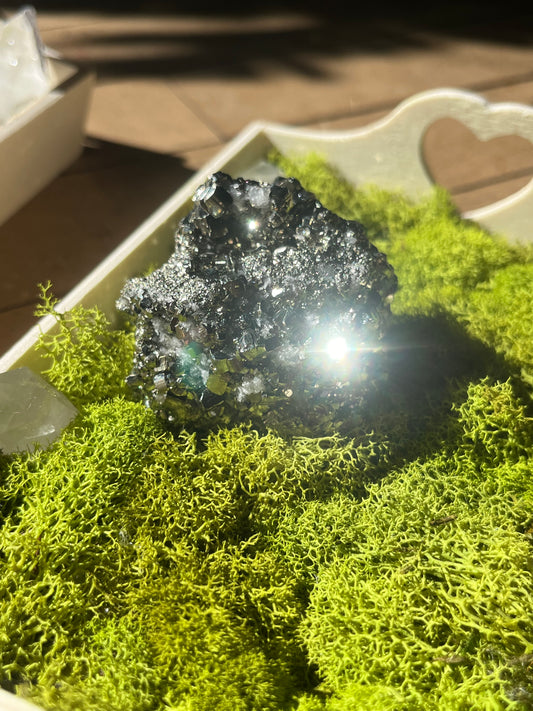 Sparkly Pyrite Puffball from Peru