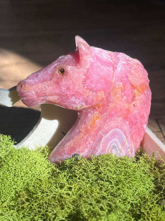 Rhodochrosite Horse
