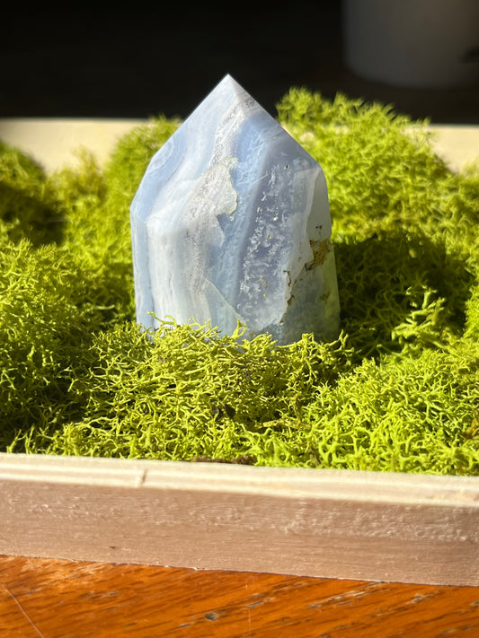Blue Lace Agate Tower
