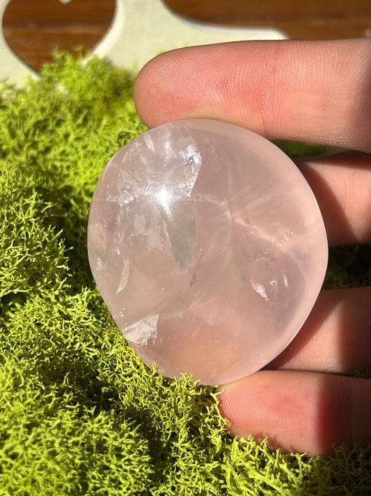Star Rose Quartz Palmstone