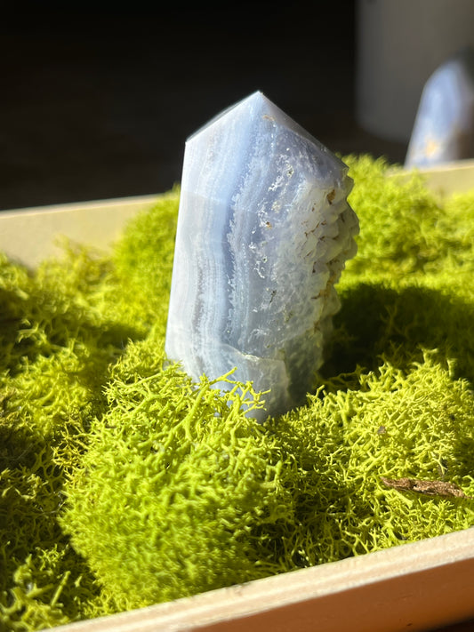 Blue Lace Agate Tower