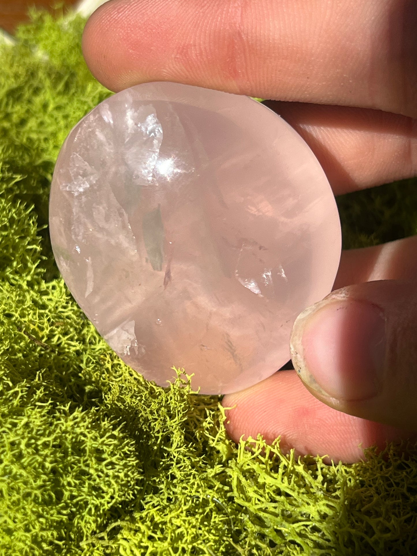 Star Rose Quartz Palmstone