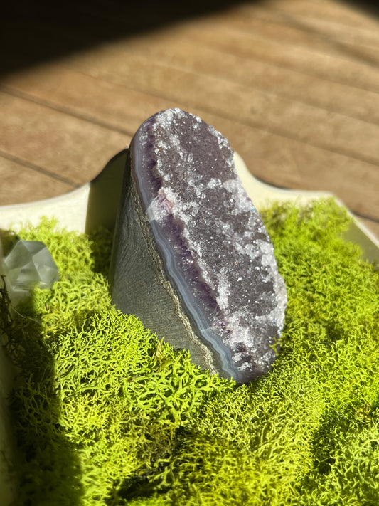 Lavender Amethyst w/ Blue Banding